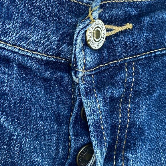 Abercrombie & Fitch Perfect Stretch Button Fly Distressed Jeans Womens Size 0/25 - Picture 7 of 12